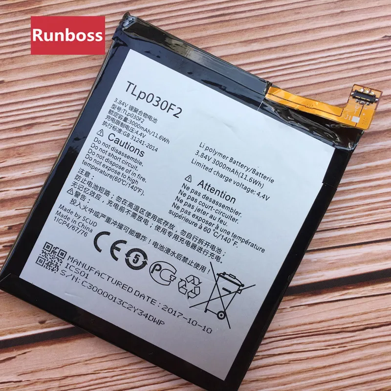 TLP030F2 3000mAh Battery For Blackberry DT60BATT BBA100-1, BBA100-2, DTEK60, for Vodafone Smart Platinum 7, VFD 900 Mobile Phone
TLP030F2 3000mAh Battery For Blackberry DT60BATT BBA100-1, BBA100-2, DTEK60, for Vodafone Smart Platinum 7, VFD 900 Mobile Phone