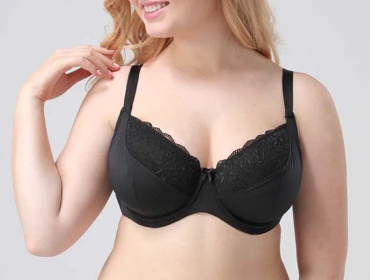 2021 Women Bra Black Spandex Net Cloth Comfortable Push Up feamle Underwear Big bust Women C D DD E F Cup Large breast bh C011
2021 Women Bra Black Spandex Net Cloth Comfortable Push Up feamle Underwear Big bust Women C D DD E F Cup Large breast bh C011