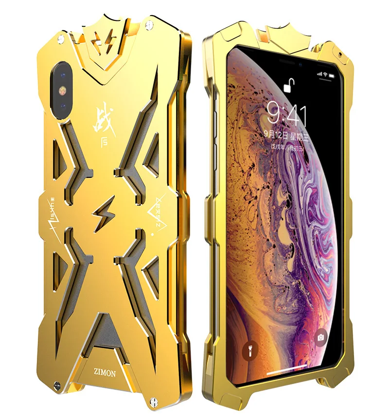 Защитный чехол для iPhone X XR XS Max металлический алюминиевый бампер x xr xs max
