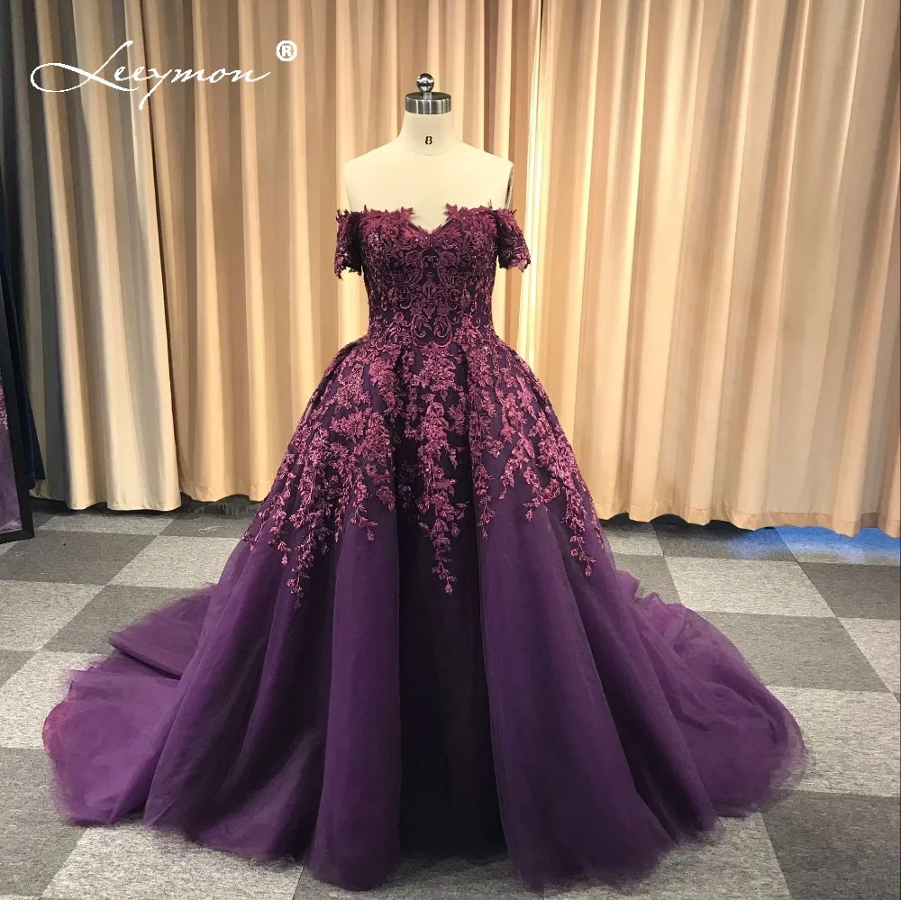 Leeymon Elegant Off Shoulder Tulle Prom Dress Lace Appliques Crystal Evening Dress2020 Ball Gown Party Dress for Wedding
Leeymon Elegant Off Shoulder Tulle Prom Dress Lace Appliques Crystal Evening Dress2020 Ball Gown Party Dress for Wedding