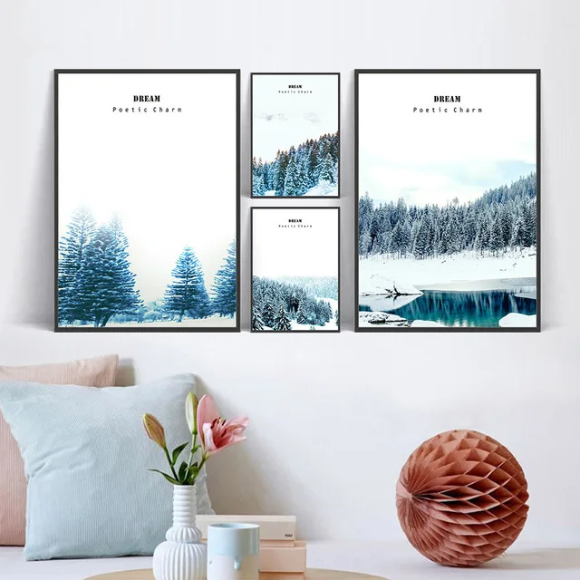 Home Decor Painting Snow Landscape Beautiful Nordic Minimalist Modern Space Wall Art For Living Room Poster Canvas Unframed
Home Decor Painting Snow Landscape Beautiful Nordic Minimalist Modern Space Wall Art For Living Room Poster Canvas Unframed