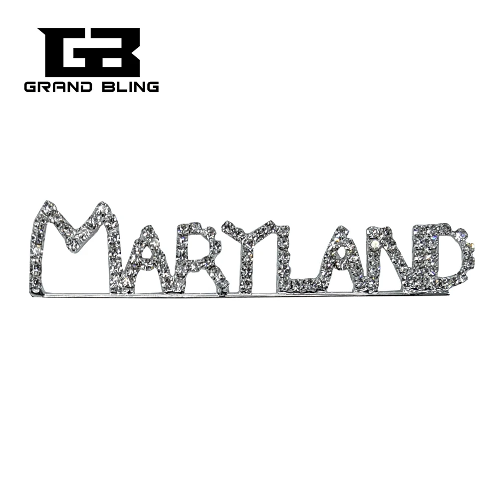USA States Theme Gift Bling Rhinestone "MARYLAND" State Word Pin Crystal Brooch Jewelry
USA States Theme Gift Bling Rhinestone "MARYLAND" State Word Pin Crystal Brooch Jewelry