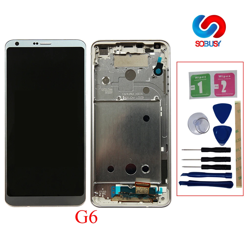 Оригинальный 5 7 "ЖК дисплей для LG G6 H870 H870DS H872 LS993 VS998 US997 ЖК кодирующий