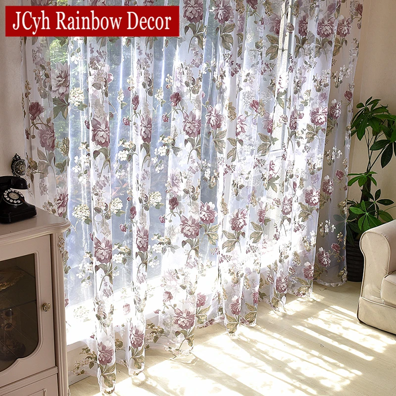 Floral Tulle Curtains For Living Room Purple Sheer Curtains For Children Bedroom Door Short Kitchen Window Curtains Kids Drapes
Floral Tulle Curtains For Living Room Purple Sheer Curtains For Children Bedroom Door Short Kitchen Window Curtains Kids Drapes