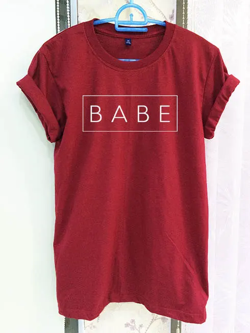 BABE Shirt ClothingTumblr Slogan Quote Crimson Red Women Tshirt Tee Short Sleeve T-Shirt-C814
BABE Shirt ClothingTumblr Slogan Quote Crimson Red Women Tshirt Tee Short Sleeve T-Shirt-C814