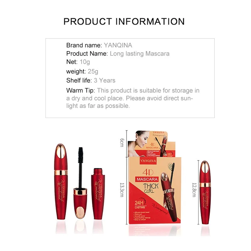 2019 New Stylish Cosmetic Long-lasting Waterproof Eyelash Extension Products Eyes Curling Thick Eyelashes Makeup Mascara
2019 New Stylish Cosmetic Long-lasting Waterproof Eyelash Extension Products Eyes Curling Thick Eyelashes Makeup Mascara