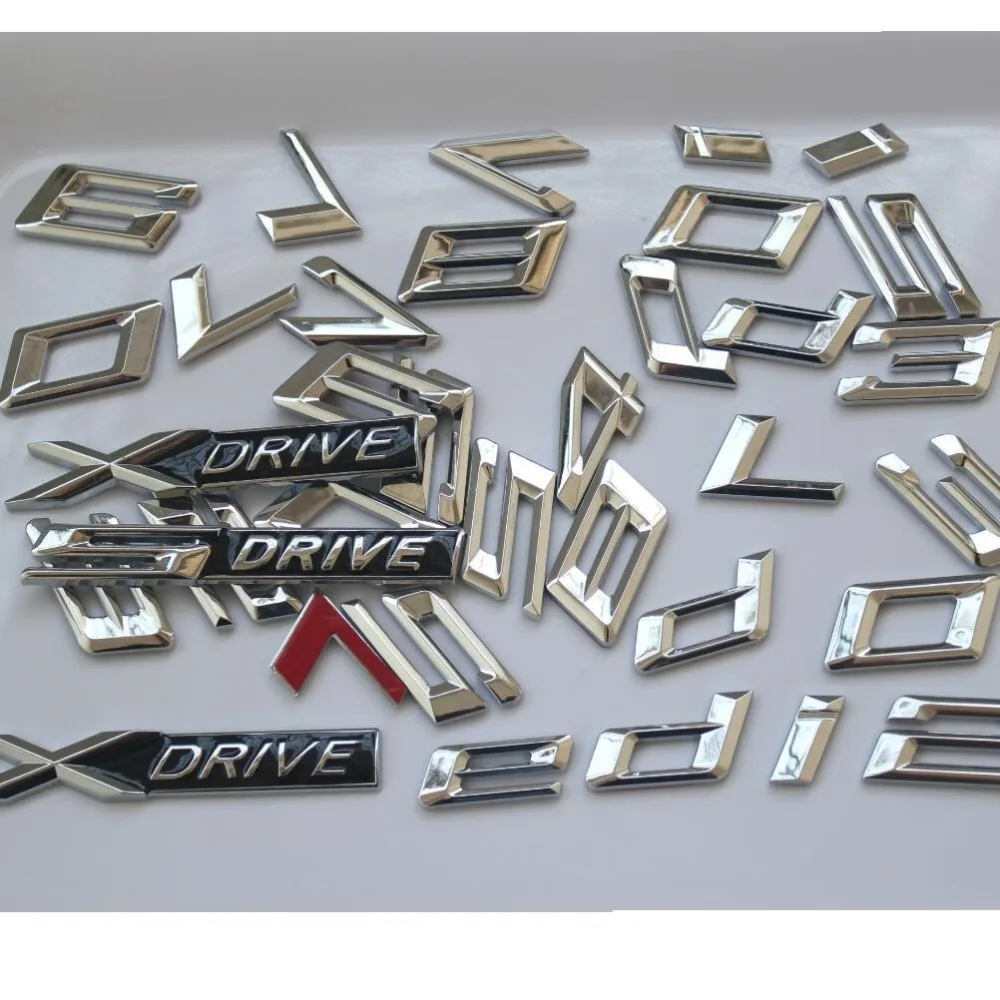 Chrome Number Letters Words Car Boots Trunk Badge Emblem Emblems Badges for BMW 1 2 3 4 5 6 7 8 Series 2017+ XDrive SDrive
Chrome Number Letters Words Car Boots Trunk Badge Emblem Emblems Badges for BMW 1 2 3 4 5 6 7 8 Series 2017+ XDrive SDrive