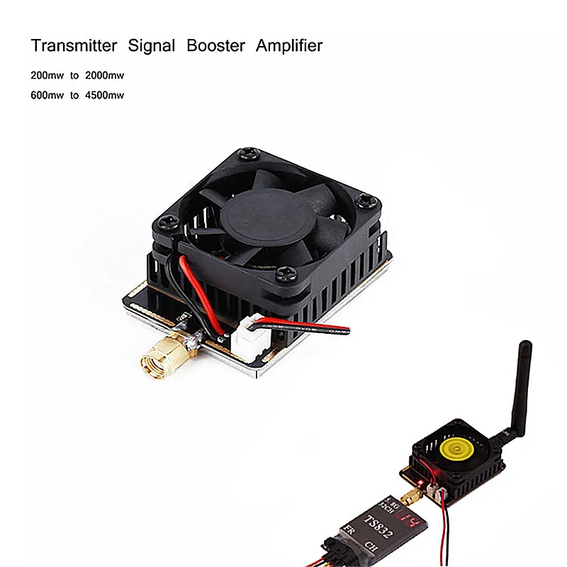 5.8G 3W/4.5W Wireless AV Transmitter Signal Booster Extend Range Amplifier For FPV RC helicopter
5.8G 3W/4.5W Wireless AV Transmitter Signal Booster Extend Range Amplifier For FPV RC helicopter