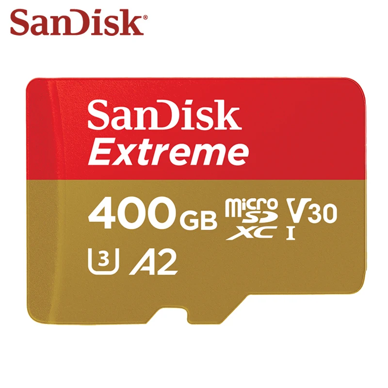 Карта памяти SanDisk, 100% оригинал, 400 ГБ, максимальная скорость чтения 160 МБ/с./с, карта Micro SD V30, класс 10, флеш-карта A2, U3, TF карта Microsd
Карта памяти SanDisk, 100% оригинал, 400 ГБ, максимальная скорость чтения 160 МБ/с./с, карта Micro SD V30, класс 10, флеш-карта A2, U3, TF карта Microsd