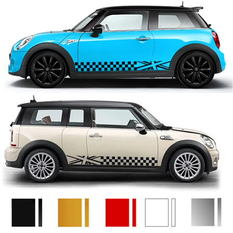 Наклейка на боковую талию двери автомобиля Checker, наклейка для Mini Cooper S JCW One F54 F55 F56 F60 R55 R56 R60 R61, аксессуары для автостайлинга
Наклейка на боковую талию двери автомобиля Checker, наклейка для Mini Cooper S JCW One F54 F55 F56 F60 R55 R56 R60 R61, аксессуары для автостайлинга
