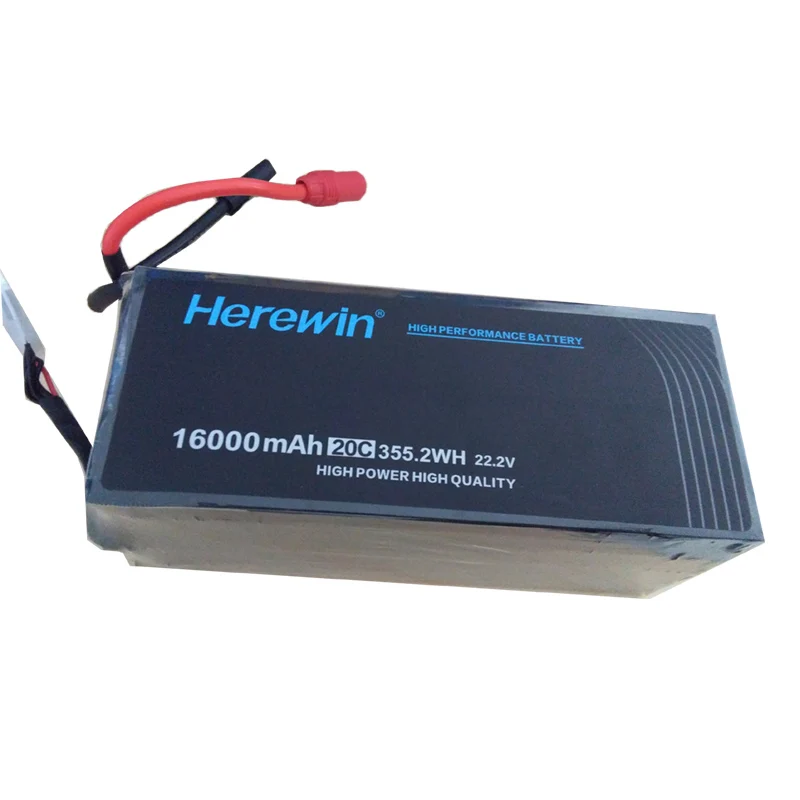 Упаковка почты Herewin 16000MAH 22000 MAH батарея 22,2 v 6S 20C батарея для защиты сельскохозяйственных растений UAV батарея
Упаковка почты Herewin 16000MAH 22000 MAH батарея 22,2 v 6S 20C батарея для защиты сельскохозяйственных растений UAV батарея