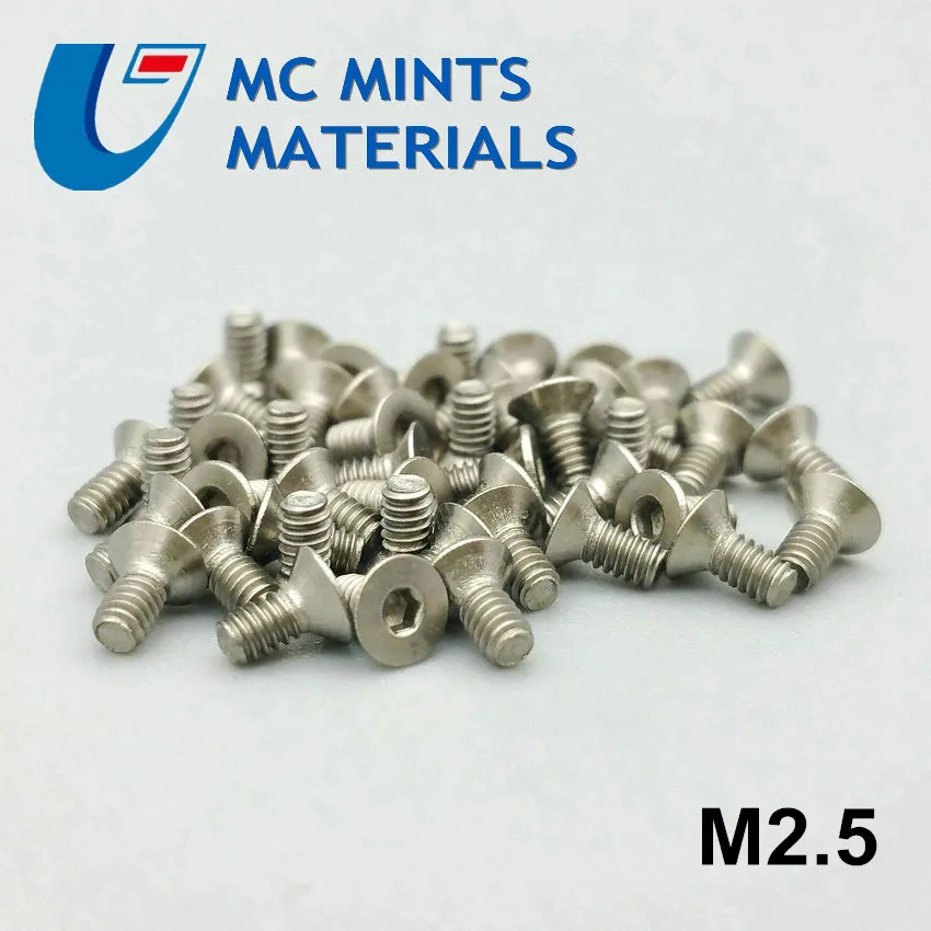 12pcs M2.5 x4-16mm Ti Bolt Titanium Bolt Flat Head Original Ti Color Not Polished Grade 2 Titanium Screw Ti Fastener
12pcs M2.5 x4-16mm Ti Bolt Titanium Bolt Flat Head Original Ti Color Not Polished Grade 2 Titanium Screw Ti Fastener
