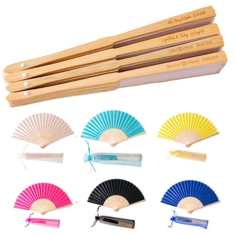 60-100pcs Personalized Engraved Silk Hand Fan Wedding Fold Fan Vintage Fans Customized Wedding Favor
60-100pcs Personalized Engraved Silk Hand Fan Wedding Fold Fan Vintage Fans Customized Wedding Favor