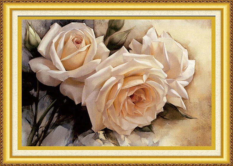 75*53cm Needlework DIY Cross stitch,Set For Embroidery kit,Pure white Rose Flower pattern Cross-stitch hotel decoration painting
75*53cm Needlework DIY Cross stitch,Set For Embroidery kit,Pure white Rose Flower pattern Cross-stitch hotel decoration painting