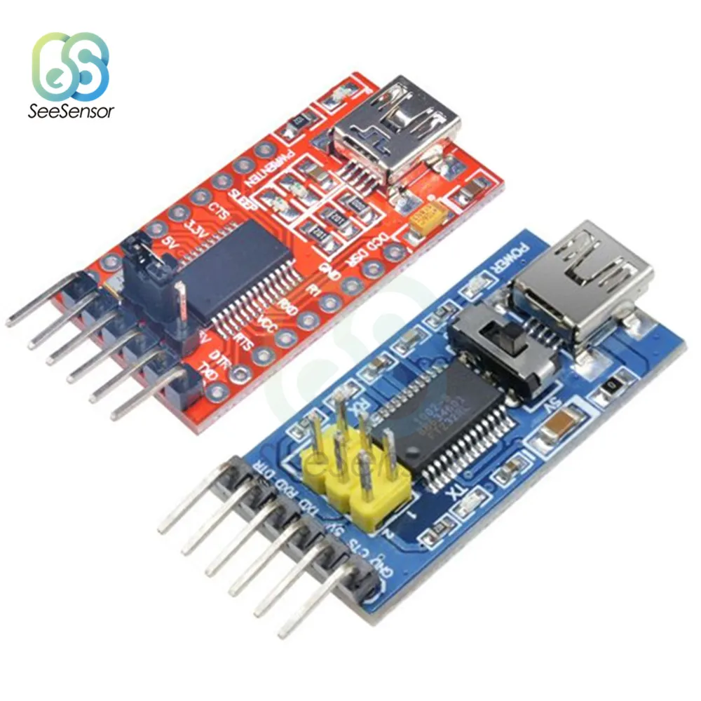 Плата модуля преобразователя FTDI FT232RL USB в TTL Serial IC Базовая плата для мини порта Arduino