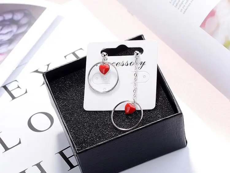 New Fashion 925 Sterling Silver Romantic Red Love Heart Female Wedding Gift Ladies`stud Earrings for Women Jewelry Wholesale
New Fashion 925 Sterling Silver Romantic Red Love Heart Female Wedding Gift Ladies`stud Earrings for Women Jewelry Wholesale