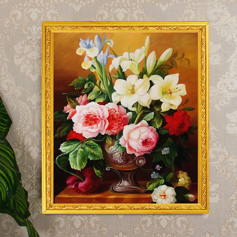 Needlework,DIY Cross stitch,Sets For Full Embroidery kit,lily rose flower vase Printed Pattern cross stitch wedding gift
Needlework,DIY Cross stitch,Sets For Full Embroidery kit,lily rose flower vase Printed Pattern cross stitch wedding gift