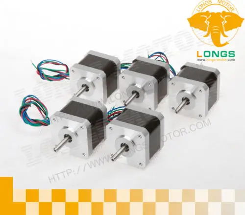 EU ship 5PCS Nema17 stepper motor 17HM5424 0.9degree 56 oz.in, 2.4A 4leads CNC Mill Cut Engrave /3D priner Reprap CNC Prusa i3
EU ship 5PCS Nema17 stepper motor 17HM5424 0.9degree 56 oz.in, 2.4A 4leads CNC Mill Cut Engrave /3D priner Reprap CNC Prusa i3