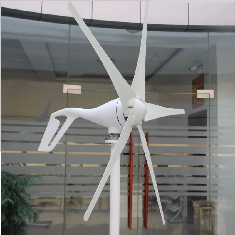 Горизонтальный турбинный генератор Aerogenerador ветрогенератор 400 Вт 12 В/24 В три