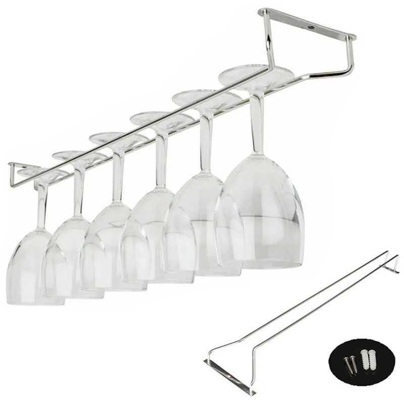 Useful 27/35/55cm Silver Stainless Steel Wine Rack Glass Holder Hanging Bar Hanger Shelf For Home Bar
Useful 27/35/55cm Silver Stainless Steel Wine Rack Glass Holder Hanging Bar Hanger Shelf For Home Bar