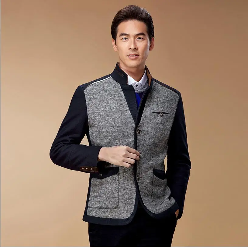 Autumn And Winter New Large Size Fashion Stand Collar Jacket Woolen Stitching Mulit-pocket Men's Clothing Single Breasted Coat
Autumn And Winter New Large Size Fashion Stand Collar Jacket Woolen Stitching Mulit-pocket Men's Clothing Single Breasted Coat