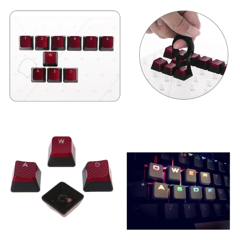 Фото 10 шт./упак. колпачки для механической клавиатуры Corsair K70 K65 K95 G710 RGB STRAFE