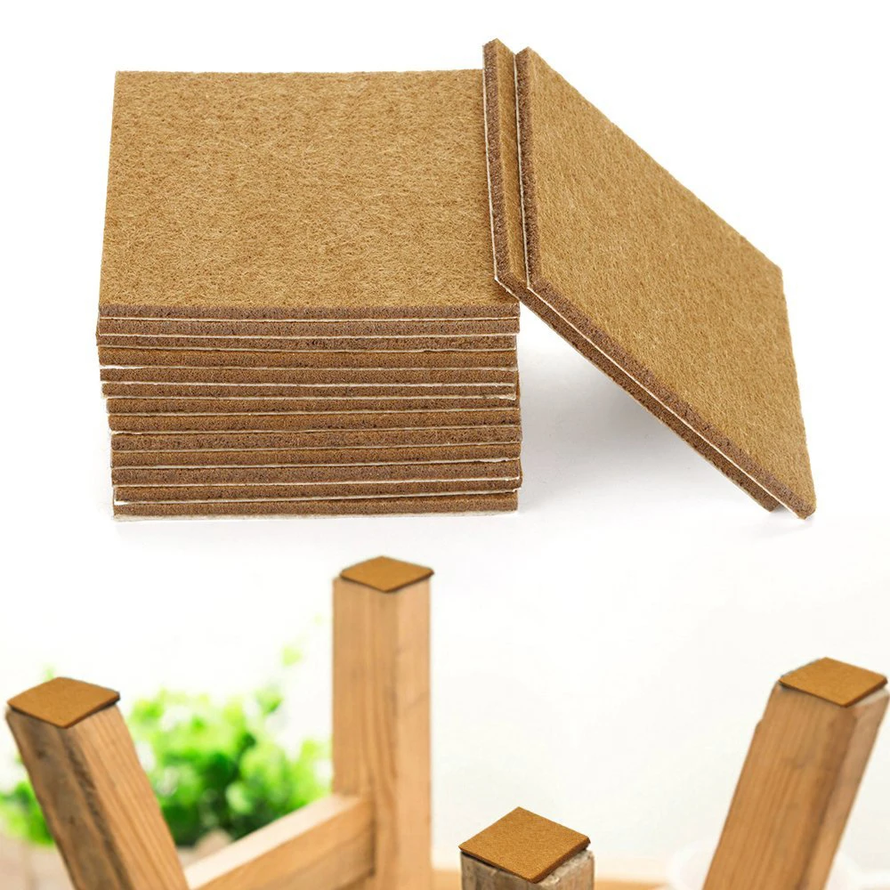 20pcs Furniture Pads Felt Sheets Self Adhesive Wood Floor Protectors 7cmx7cm |