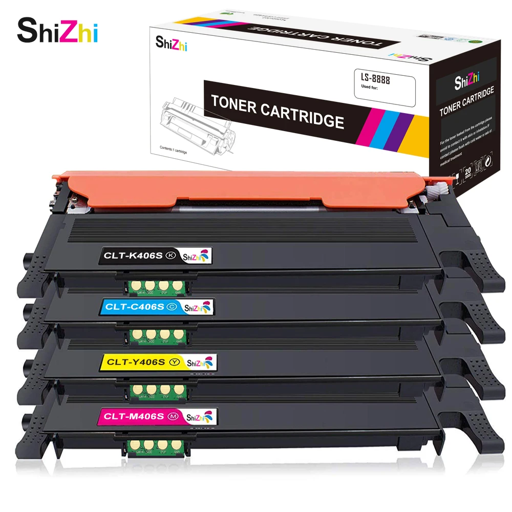 SHIZHI совместимый тонер картридж CLT K406S 406S для Samsung SL C410W C460W C460FW CLP 360 365 365W CLX 3300 3305