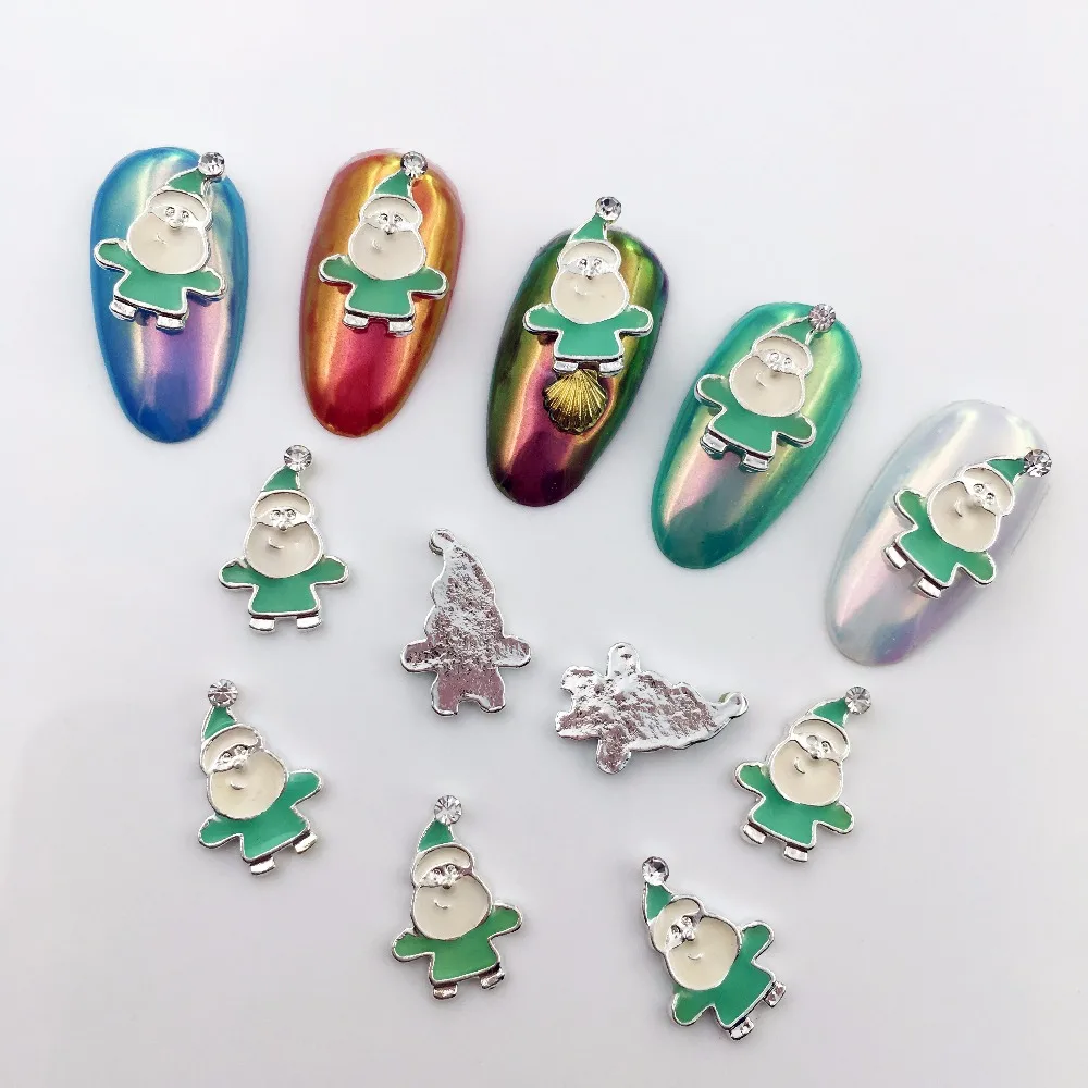 LEAMX Alloy 3D Charm Glitter Christmas Design Decoration Nail Supplier Rhinestone Jewelry Santa Claus 10/Pcs Charm Rhinestone
LEAMX Alloy 3D Charm Glitter Christmas Design Decoration Nail Supplier Rhinestone Jewelry Santa Claus 10/Pcs Charm Rhinestone