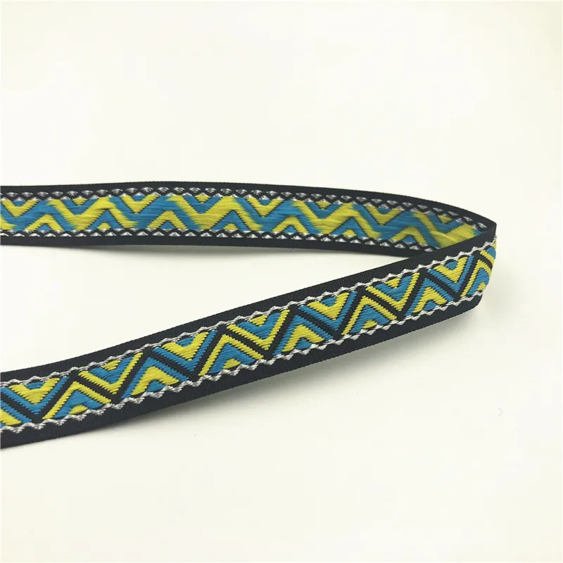 5Yards 15mm 5/8" Woven Jacquard Ribbon Blue Yellow Pattern Line DIY Handmade Ribbon Material Sewing Hat Curtain Clothing Decor
5Yards 15mm 5/8" Woven Jacquard Ribbon Blue Yellow Pattern Line DIY Handmade Ribbon Material Sewing Hat Curtain Clothing Decor