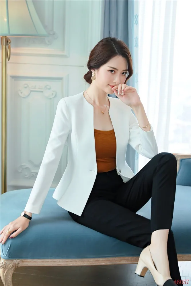 2019 Spring Autumn Formal Business Suits With Jackets and Pants for Women Ladies Office Work Wear Professional Pantsuits Black
2019 Spring Autumn Formal Business Suits With Jackets and Pants for Women Ladies Office Work Wear Professional Pantsuits Black