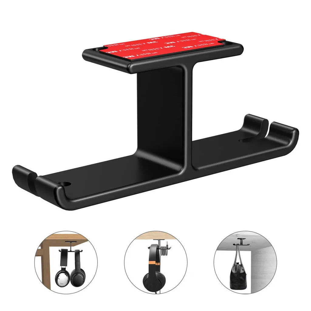 New Arrival Practical Durable Aluminum Headphone Stand Hanger Hook Tape Under Desk Dual Headset Mount HolderDrop Shipping
New Arrival Practical Durable Aluminum Headphone Stand Hanger Hook Tape Under Desk Dual Headset Mount HolderDrop Shipping