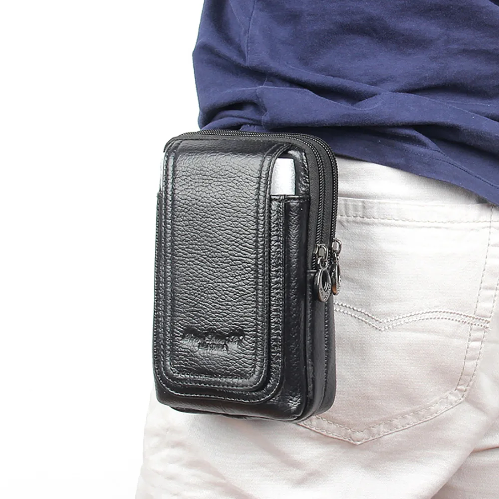 5.5 Inch Men Genuine Leather Waist Pack Bag Cowhide Hip Bum Bags Mobile Cell Phone Cigarette Case Cover Skin Belt Fanny Purse
5.5 Inch Men Genuine Leather Waist Pack Bag Cowhide Hip Bum Bags Mobile Cell Phone Cigarette Case Cover Skin Belt Fanny Purse