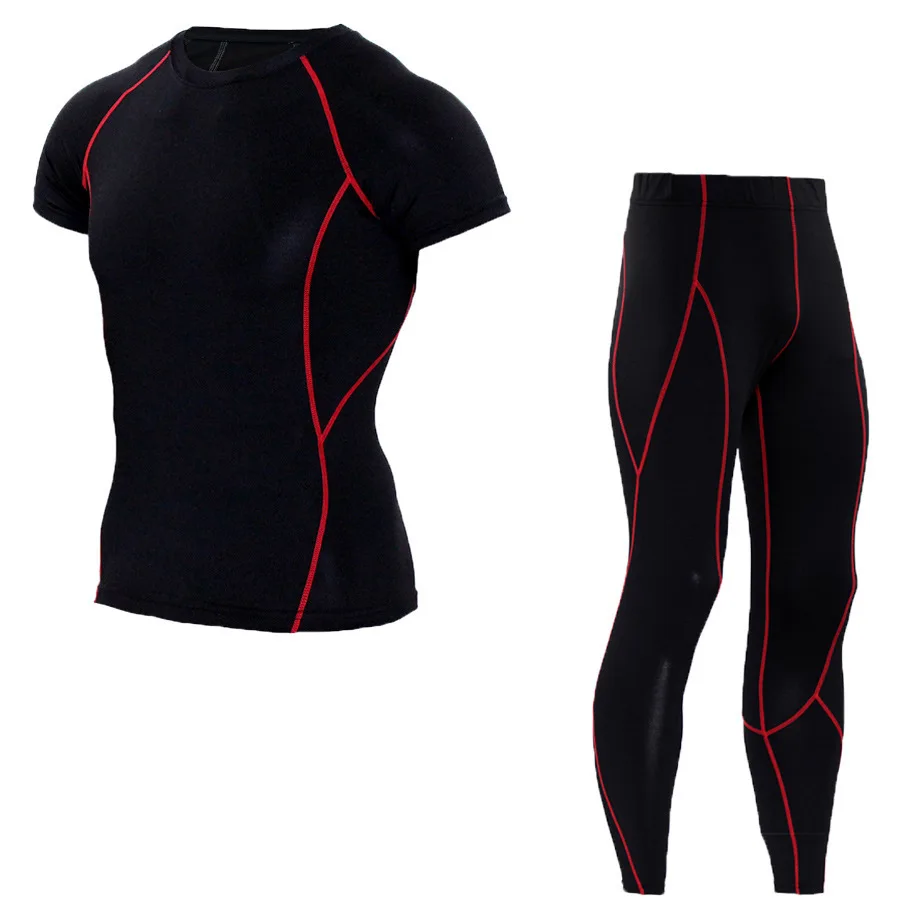 Men Compression Running Suits Rashguard MMA Clothes Shirt Pants Skin-Tight Short Sleeves Fitness Joggers Gym Football Set
Men Compression Running Suits Rashguard MMA Clothes Shirt Pants Skin-Tight Short Sleeves Fitness Joggers Gym Football Set