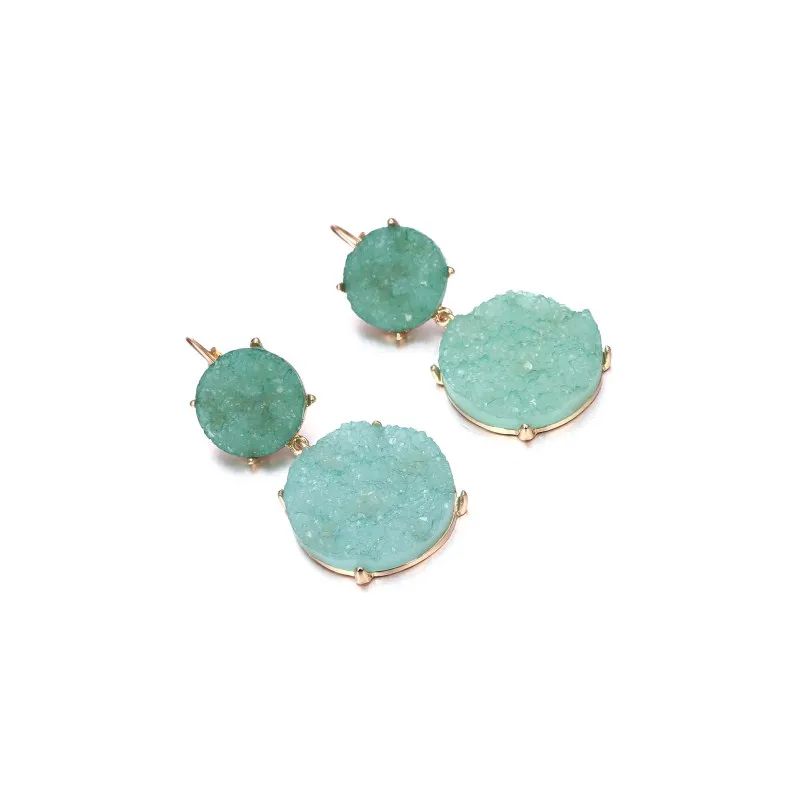Lo Paulina Hot selling cute Druzy crystal drop earring for girls for mother's day gift joyas fashion jewelry 2018
Lo Paulina Hot selling cute Druzy crystal drop earring for girls for mother's day gift joyas fashion jewelry 2018