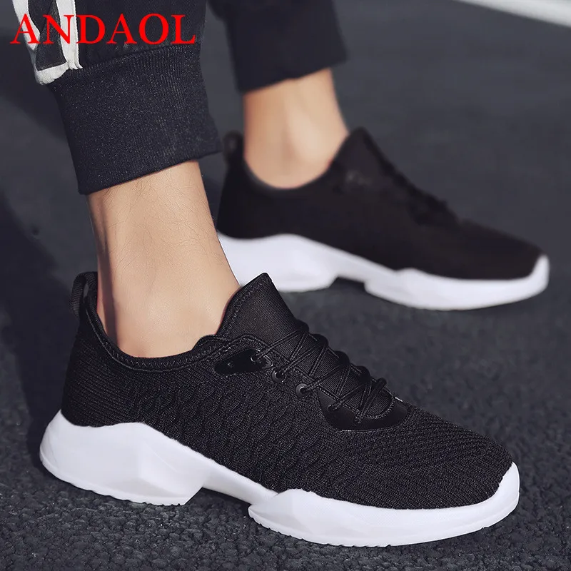 ANDAOL Men's Casual Shoes Top Quality Solid Mesh Breathable Walking Sneakers Simple Fashion Women's Non-Slip Campus Couple Shoes
ANDAOL Men's Casual Shoes Top Quality Solid Mesh Breathable Walking Sneakers Simple Fashion Women's Non-Slip Campus Couple Shoes