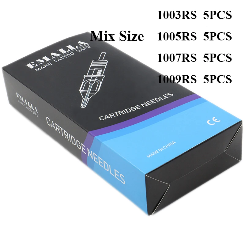 20PCS Mix 1203RS 1205RS 1207RS 1209RS Size Tattoo Cartridge Needles Round Shader #12(0.35mm ) Permanent Makeup Tattoo Needles
20PCS Mix 1203RS 1205RS 1207RS 1209RS Size Tattoo Cartridge Needles Round Shader #12(0.35mm ) Permanent Makeup Tattoo Needles
