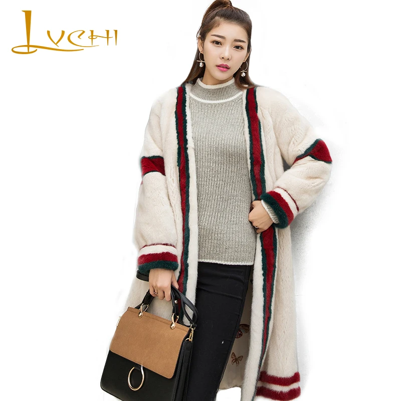 LVCHI Winter2017 полосатые норковые шубы с открытой строчкой, женские повседневные тонкие шубы с v-образным вырезом и длинным рукавом, шубы из натур...
LVCHI Winter2017 полосатые норковые шубы с открытой строчкой, женские повседневные тонкие шубы с v-образным вырезом и длинным рукавом, шубы из натур...
