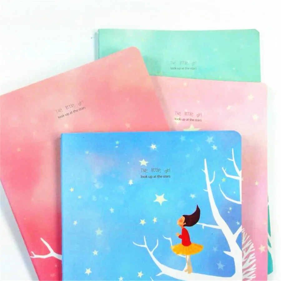 1pc/lot Dreamy Fairy Tale Watching Star Girl Series Notebook DIY Diary Book Cute Stationery Office School Supplies Girl Gift
1pc/lot Dreamy Fairy Tale Watching Star Girl Series Notebook DIY Diary Book Cute Stationery Office School Supplies Girl Gift