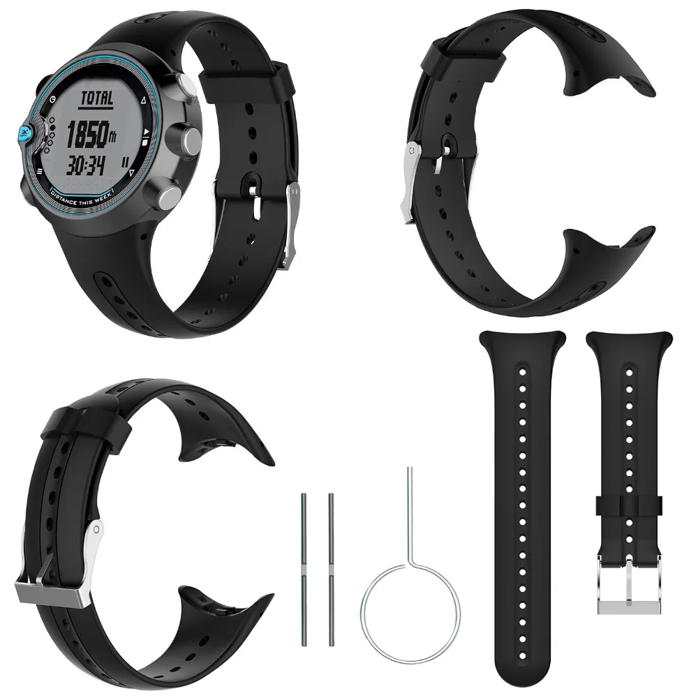 Сменный силиконовый ремешок для часов наручных Garmin спортивные часы плавания с