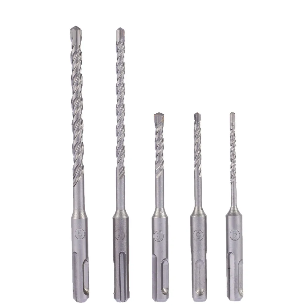 5pcs/set 2 Pits SDS Shank Hammer Impact Drill Bit 2 Slots Electric Hammer Drill Bit Set SDS PLUS Rotary Concrete Masonry Drill
5pcs/set 2 Pits SDS Shank Hammer Impact Drill Bit 2 Slots Electric Hammer Drill Bit Set SDS PLUS Rotary Concrete Masonry Drill