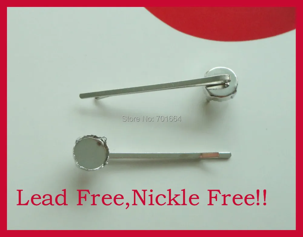 20PCS 2mm*5.0cm 2.0" silver finish Plain metal bobby pin hair barrettes with 12mm stone cup pads pad at nickle free ,lead free
20PCS 2mm*5.0cm 2.0" silver finish Plain metal bobby pin hair barrettes with 12mm stone cup pads pad at nickle free ,lead free