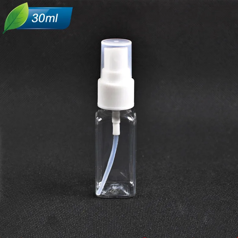 50pcs 30ml square Mini Plastic Transparent Small Empty Spray Bottle For Make Up And Skin Care Refillable Bottle
50pcs 30ml square Mini Plastic Transparent Small Empty Spray Bottle For Make Up And Skin Care Refillable Bottle
