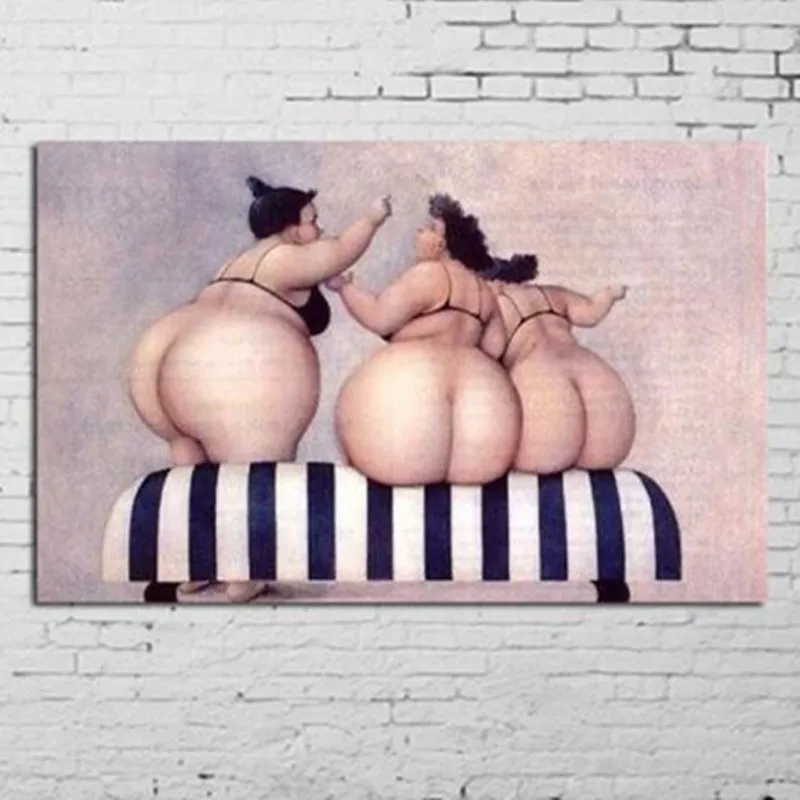 Large Cartoon Canvas Painting Handpainted Abstract Figure Oil Paintings Sexy Plump Women Hips Picture Modern Home Decor Wall Art
Large Cartoon Canvas Painting Handpainted Abstract Figure Oil Paintings Sexy Plump Women Hips Picture Modern Home Decor Wall Art