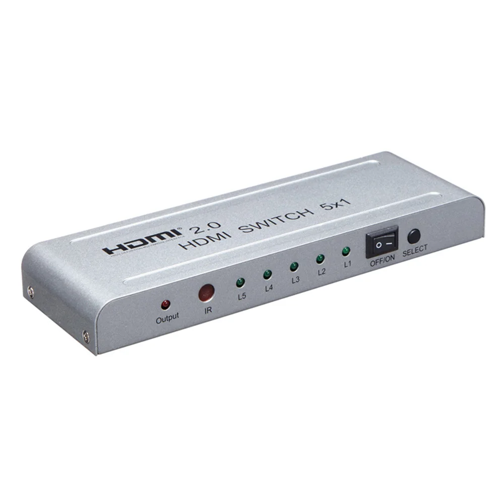 HDMI 2 0 переключатель 5x1 Переключатель 5 в 1 из аудио-видео конвертер 4Kx2K при 60 Гц 1080 P