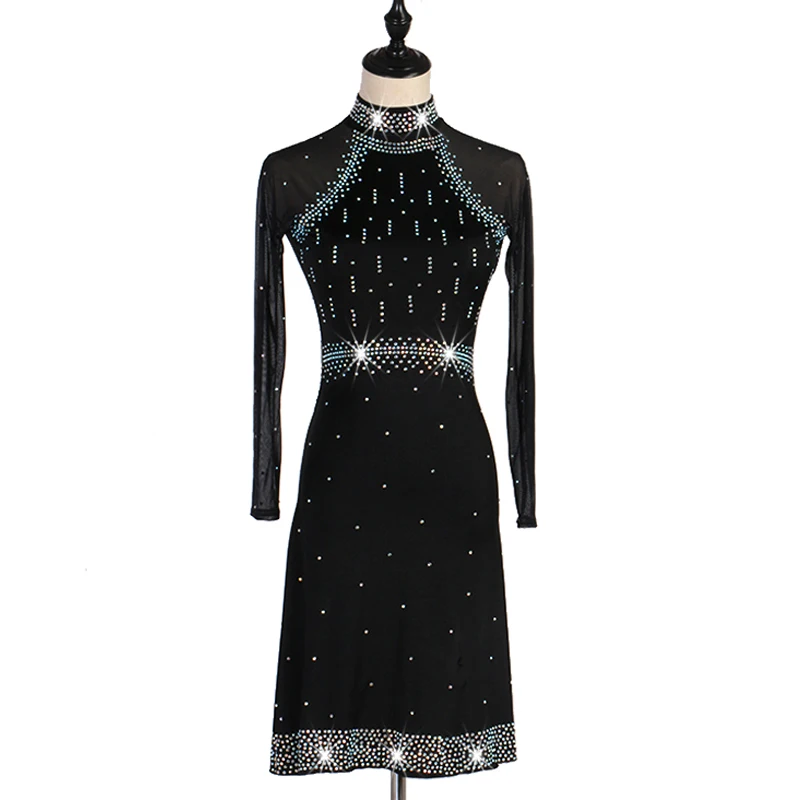 Latin Dance Costume Women Long Sleeve Shiny Diamond Latin Dress Female Rumba Practice Clothes Tango Performance Costume DQL1620
Latin Dance Costume Women Long Sleeve Shiny Diamond Latin Dress Female Rumba Practice Clothes Tango Performance Costume DQL1620