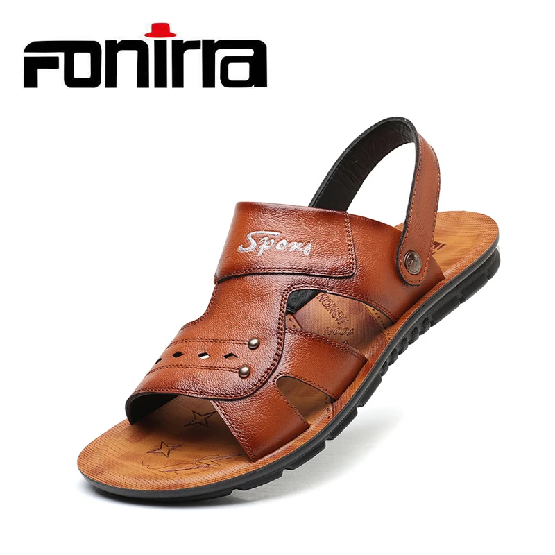 FONIRRA Summer Sandals Men Leather Classic Roman Sandals Comfortable Men Summer Casual Shoes Men's Casual Shoes Flip Flop 521
FONIRRA Summer Sandals Men Leather Classic Roman Sandals Comfortable Men Summer Casual Shoes Men's Casual Shoes Flip Flop 521
