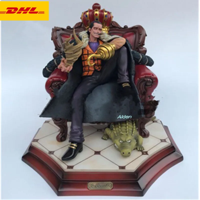 

11" ONE PIECE Seven Warlords Of The Sea Statue Sir Crocodile Bust Full-Length Portrait GK Action Figure Model Toy BOX 27 CM Z400