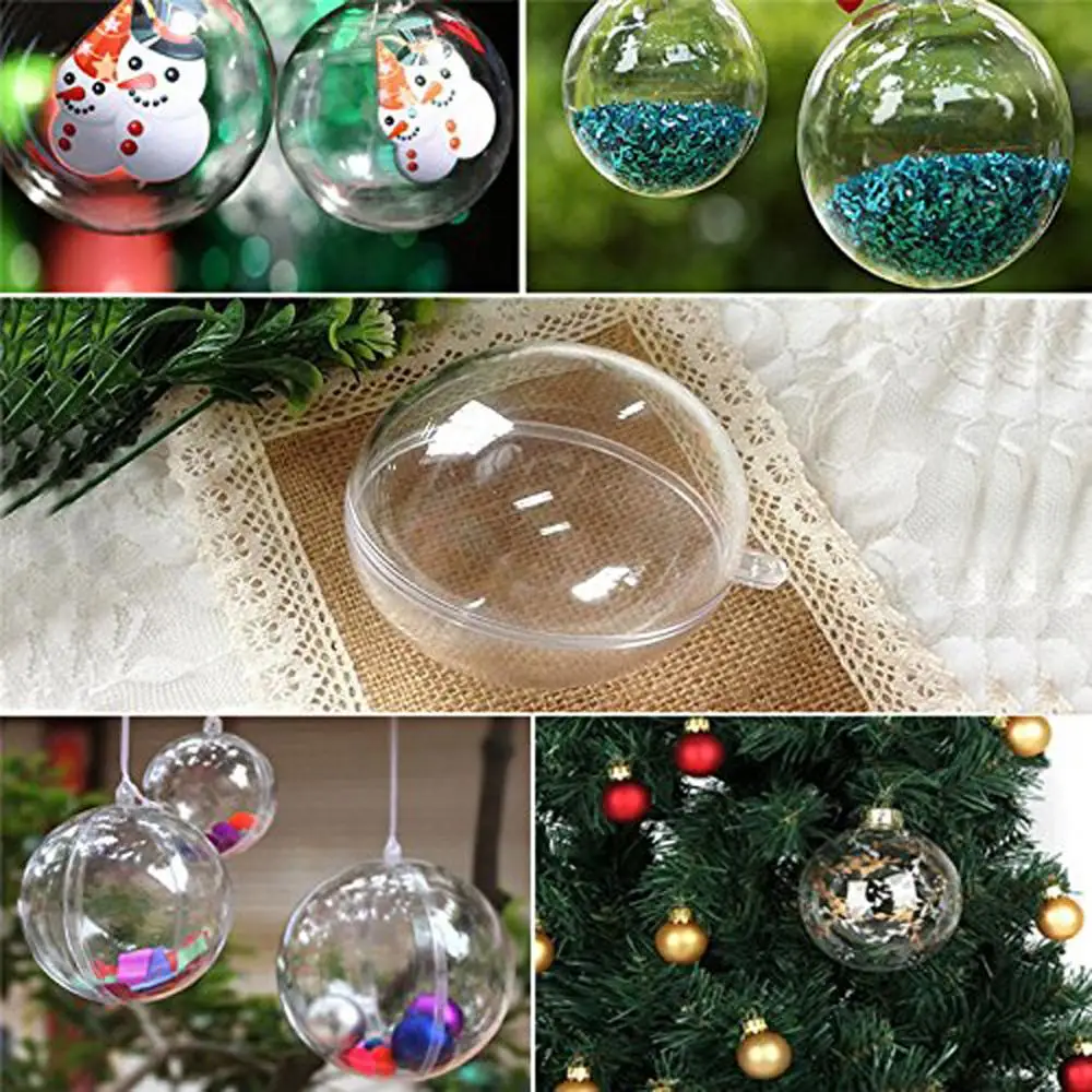 Рождественские украшения в виде шаров 24 шт./12 комплектов сделай сам подвесной шар