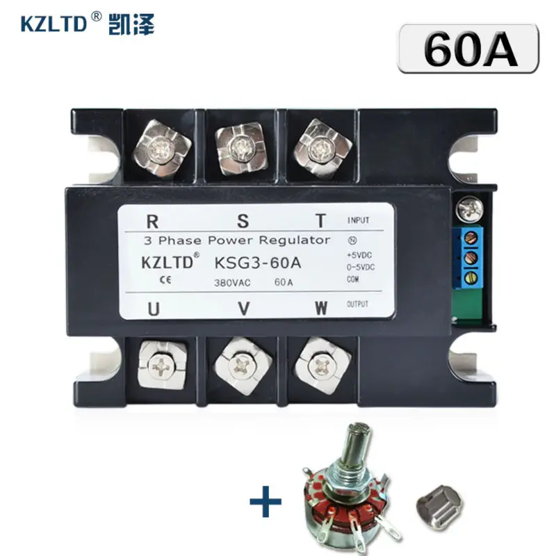3-фазное твердотельное реле KZLTD, реле 60A SSR, трехфазный регулятор мощности 60A, модуль регулятора напряжения 4-20 мА 0-5 В до 380 В переменного тока
3-фазное твердотельное реле KZLTD, реле 60A SSR, трехфазный регулятор мощности 60A, модуль регулятора напряжения 4-20 мА 0-5 В до 380 В переменного тока